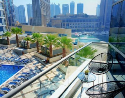 Lovely Marina&Pool View apartment with a balcony!