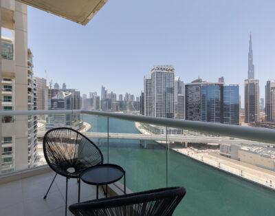SkylineOasis:1BR apt with BurjKhalifa & CanalView