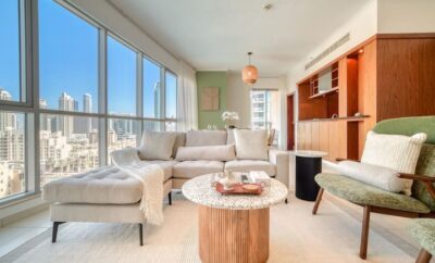 Urban Chic Downtown Apt w/ Dubai Fountain Views