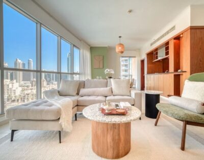 Urban Chic Downtown Apt w/ Dubai Fountain Views