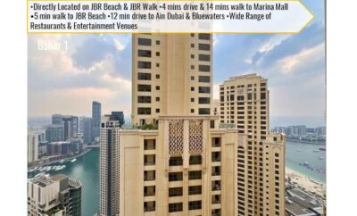 Elegant JBR 1 Bedroom Modern Apt