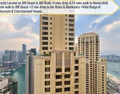 Elegant JBR 1 Bedroom Modern Apt