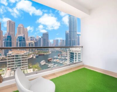 High Floor Spacious 3BR Chic w Amazing Marina View