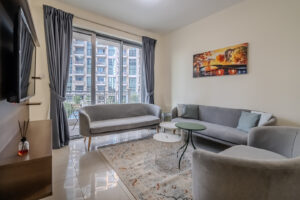 Spacious 1BDR Apartment with partial Burj Khalifa view